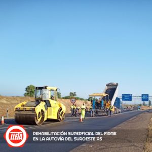 Rehabilitación superficial del firme en la autovía del suroeste A5