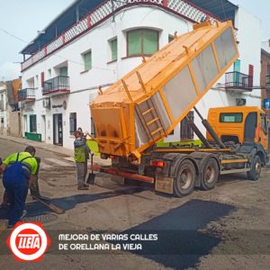 Mejora de varias calles de Orellana la Vieja