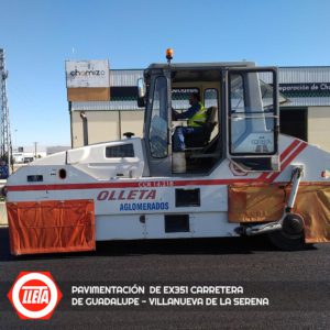 Pavimentación de Carretera EX351 Guadalupe - Villanueva de la Serena